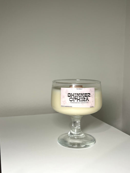 Shimmer Ophira – Csillogó Szójagyertya (140 ml)
