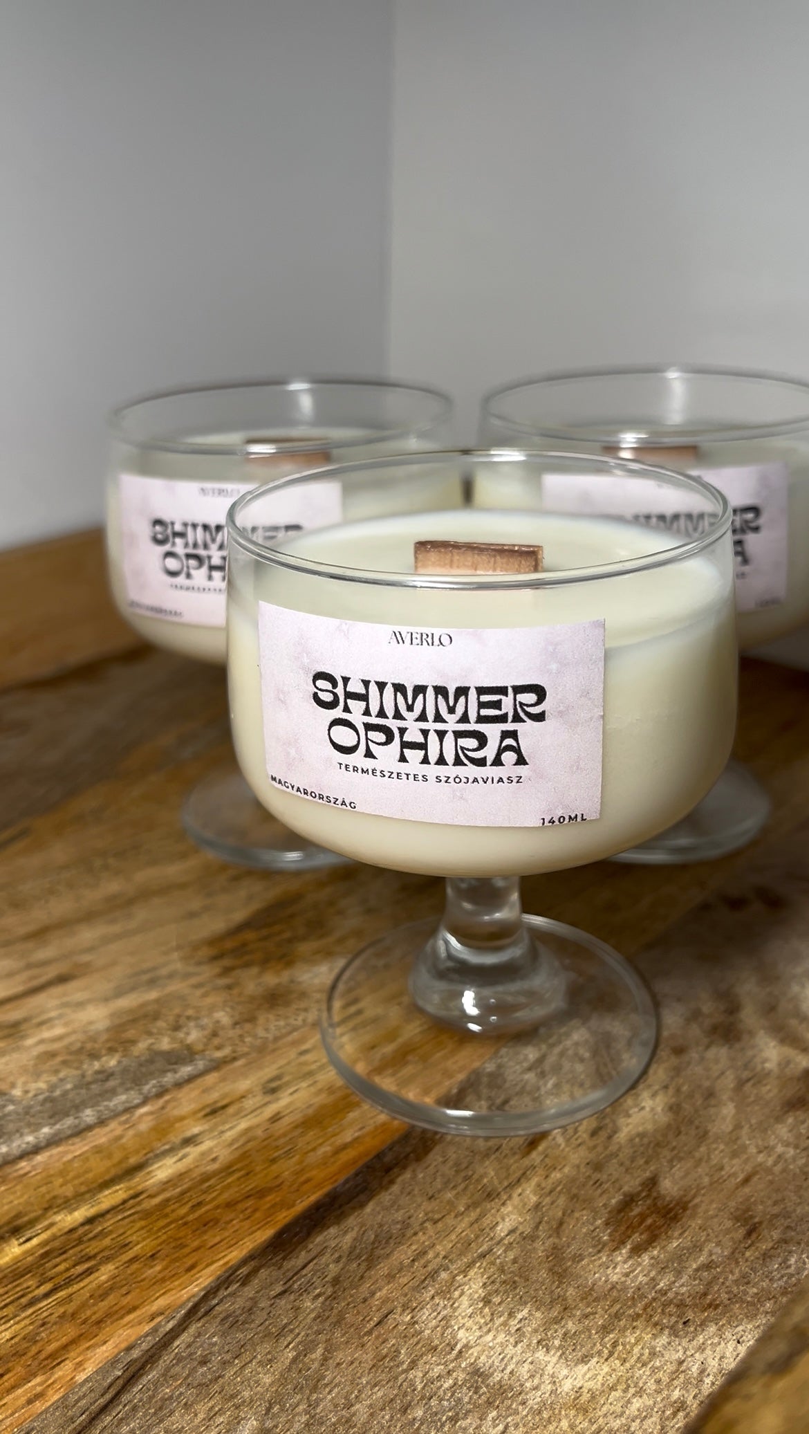 Shimmer Ophira – Csillogó Szójagyertya (140 ml)