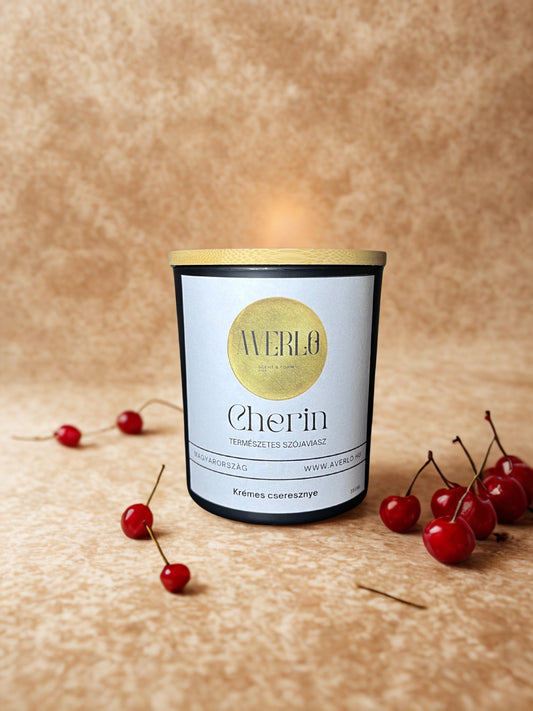 Cherin - Luxusillatú szójagyertya (350 ml)