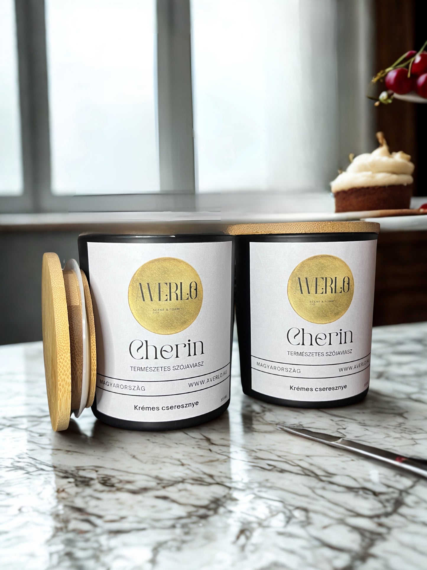 Cherin - Luxusillatú szójagyertya (350 ml)