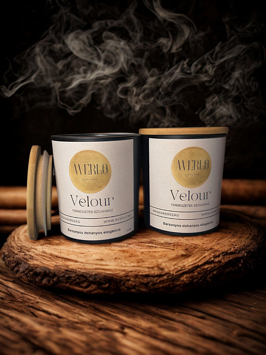 Velour - Luxusillatú szójagyertya (350 ml)