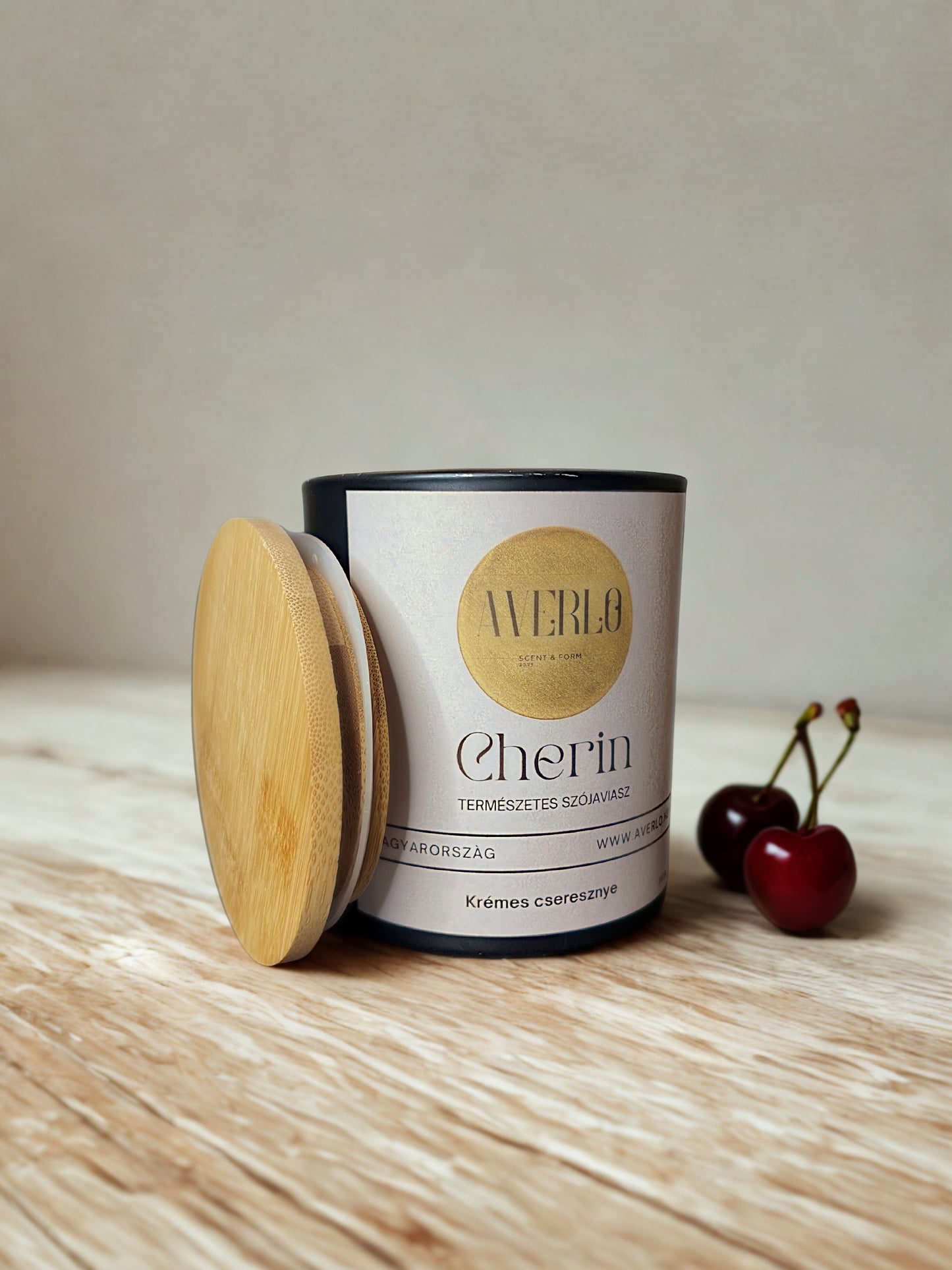 Cherin - Luxusillatú szójagyertya (350 ml)