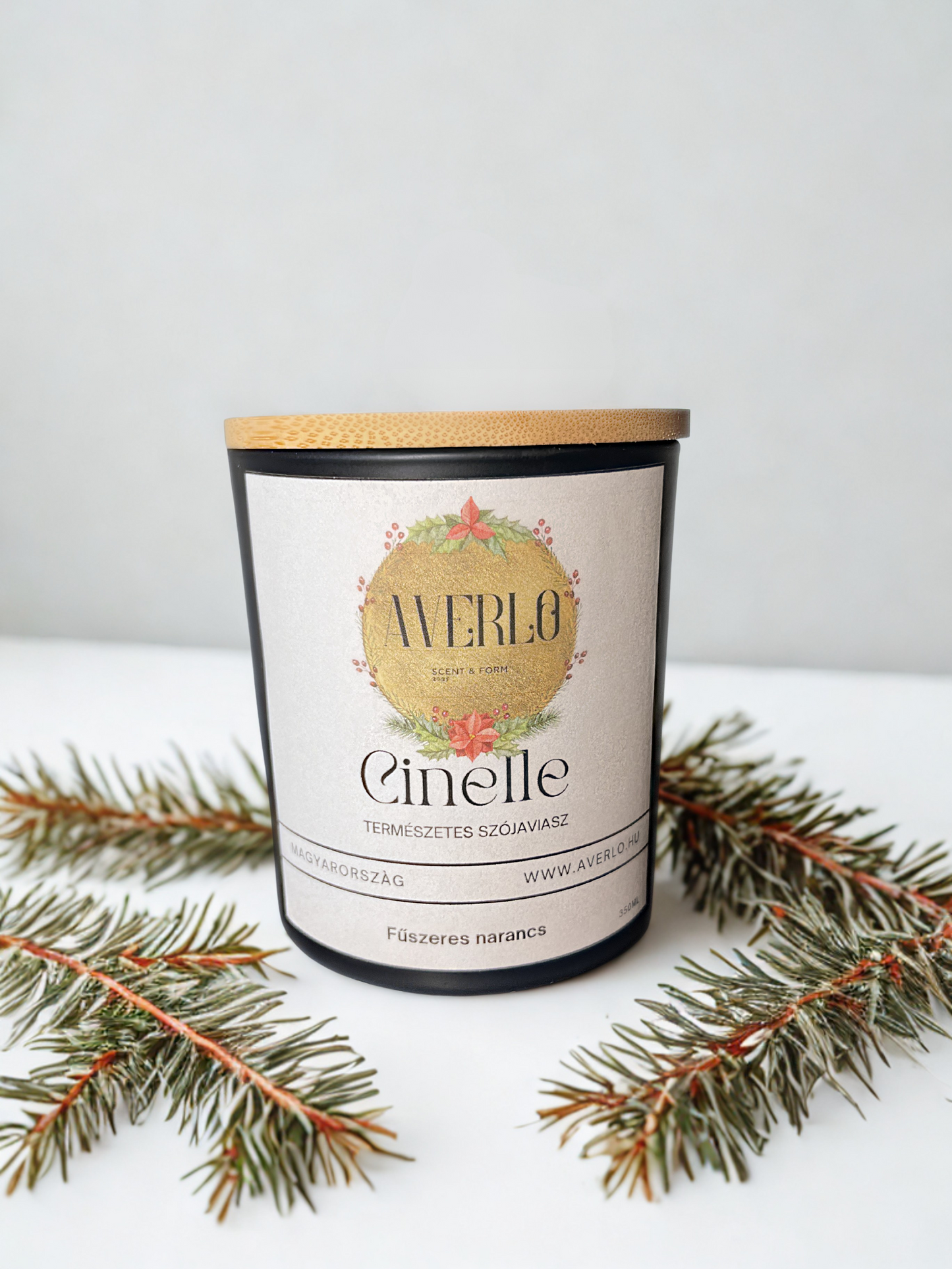 Cinelle - Luxusillatú szójagyertya (350 ml)