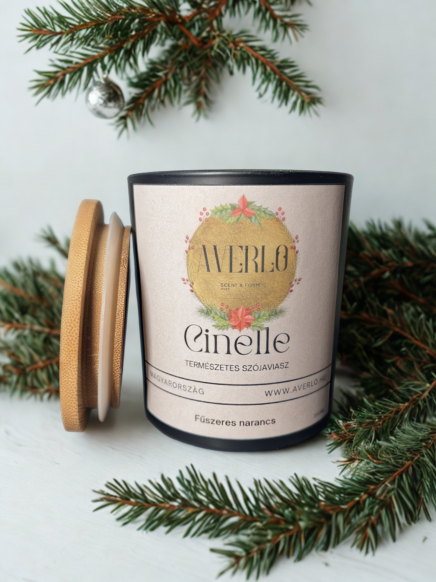 Cinelle - Luxusillatú szójagyertya (350 ml)