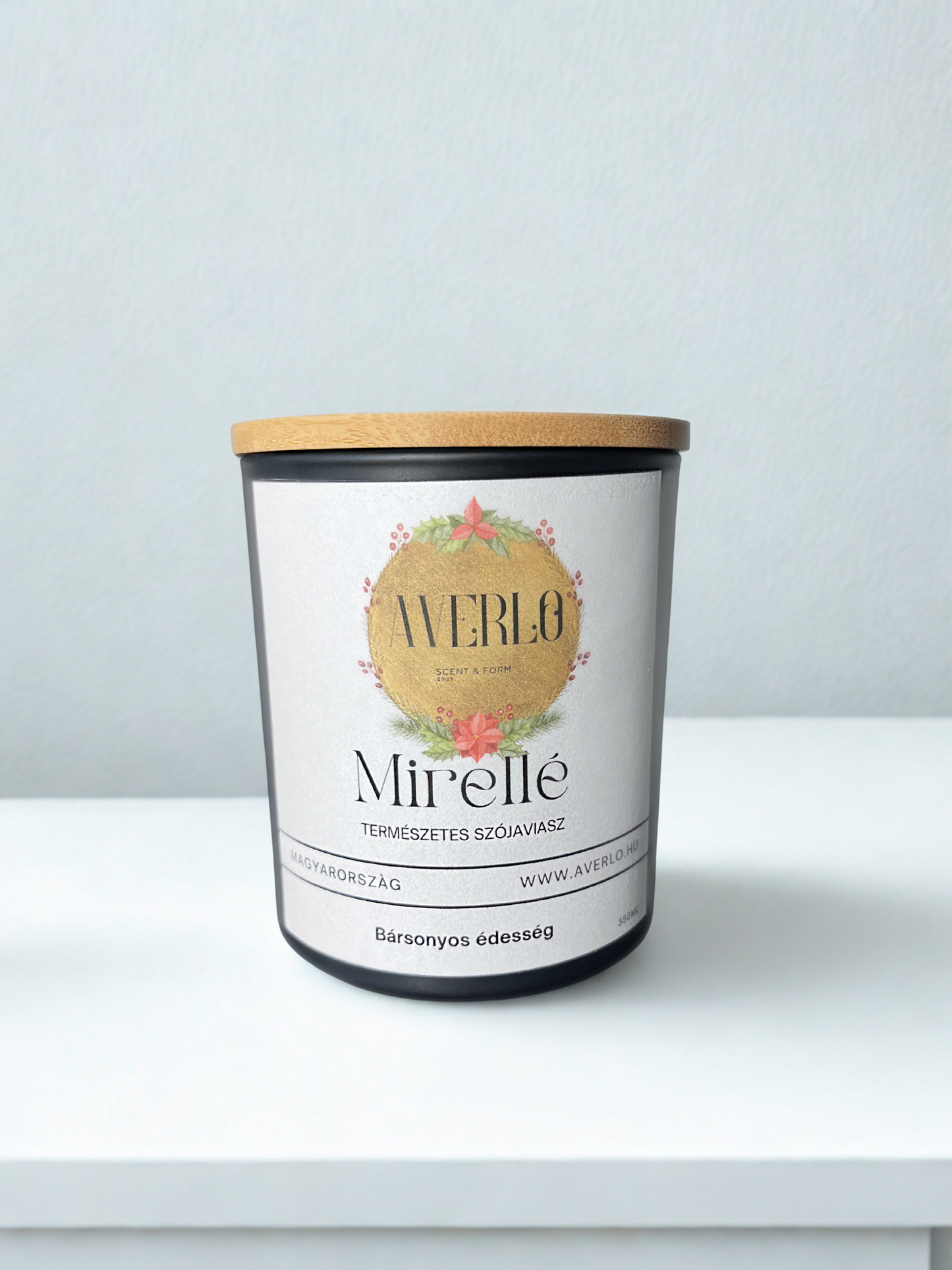 Mirellé - Luxusillatú szójagyertya (350 ml)